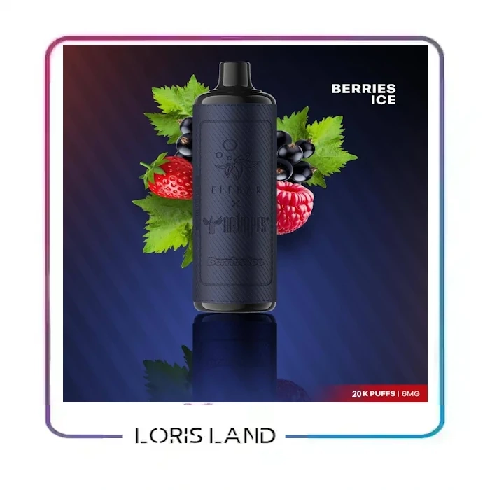 پاد یکبار مصرف تمشک یخ الف بار و دکتر ویپ 20 هزار پاف